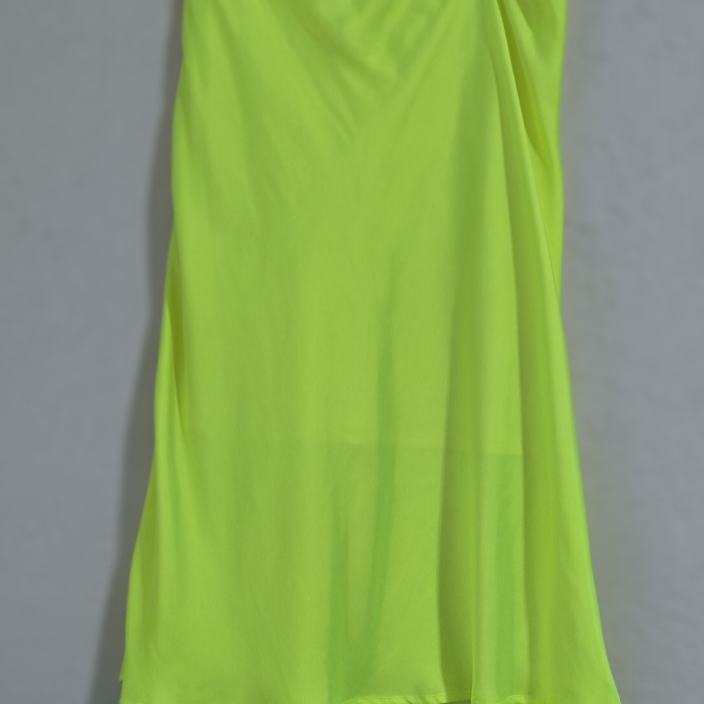 Leith Bright Lime Midi Skirt